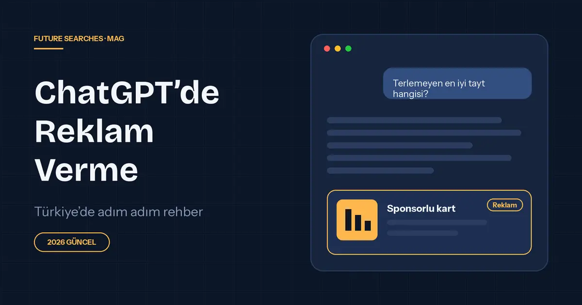ChatGPT reklamı nasıl verilir?